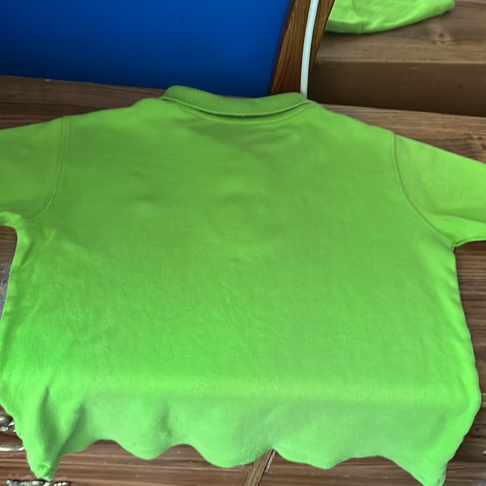 Wrangler Jeans Co Lime Green Short Sleeves Polo Shirt School Uniform Church M 8